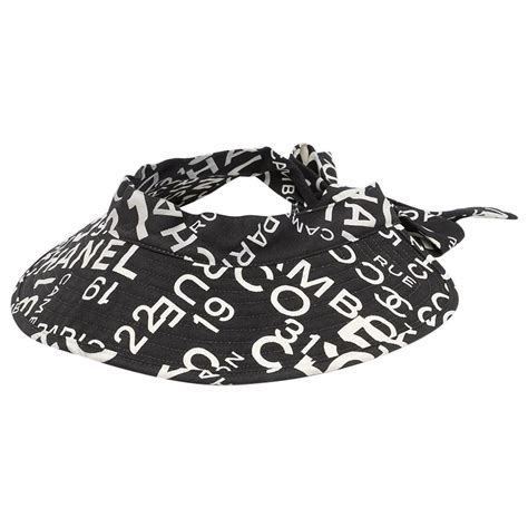 chanel visor hat